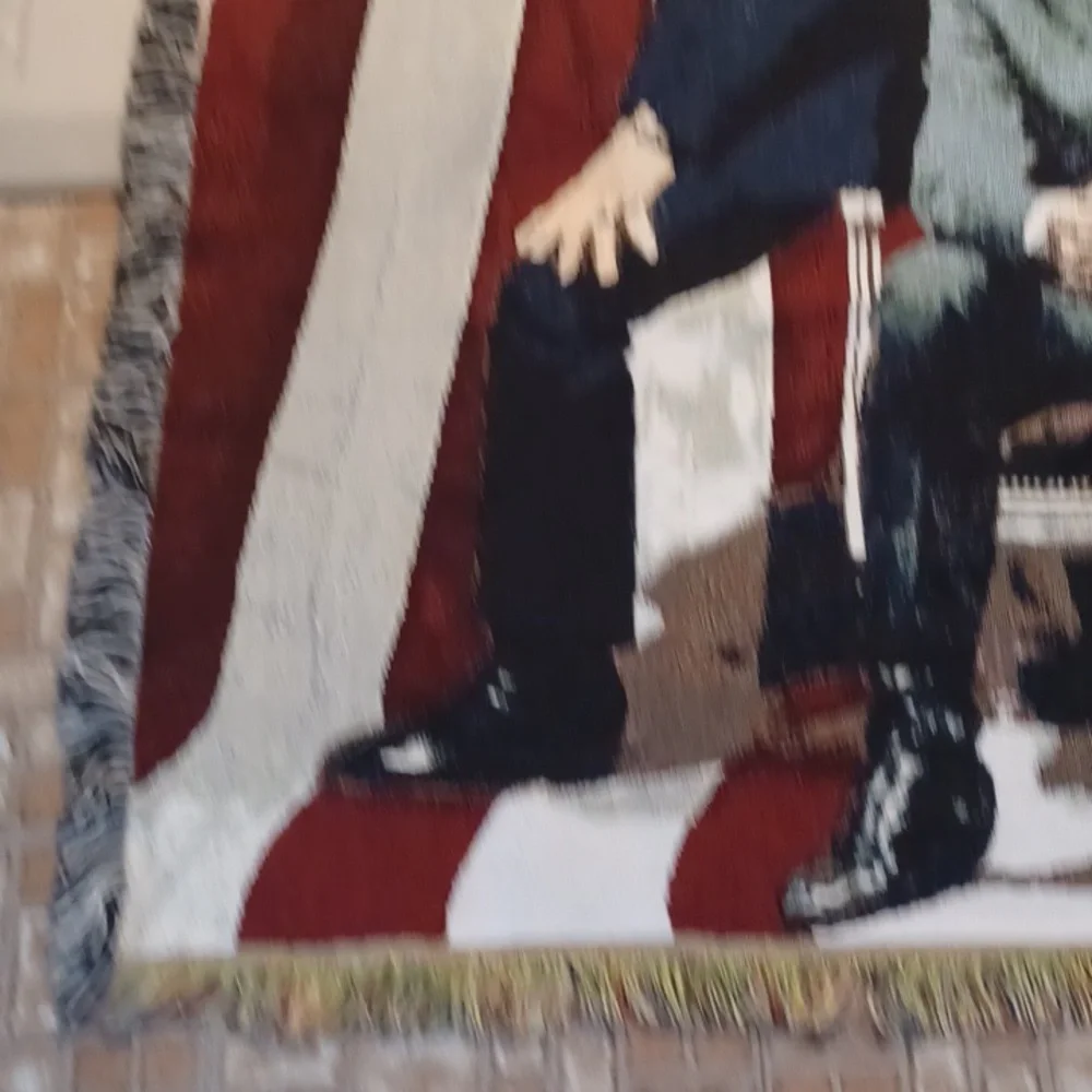 Beatles tapestry blanket America Flag 67x55 from the Rag Barn America Cl…